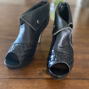 Black booties super cute